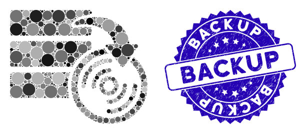 带有纹理备份的拼贴数据库备份图标图片下载