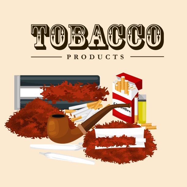 吸烟烟草产品图标设置与香烟图片下载