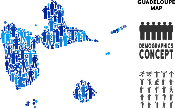 人口瓜德罗普岛地图图片下载