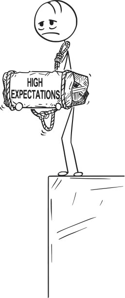 沮丧的男人站在边缘抱着的卡通图片下载