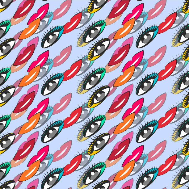 可爱的无缝彩色图案图片下载