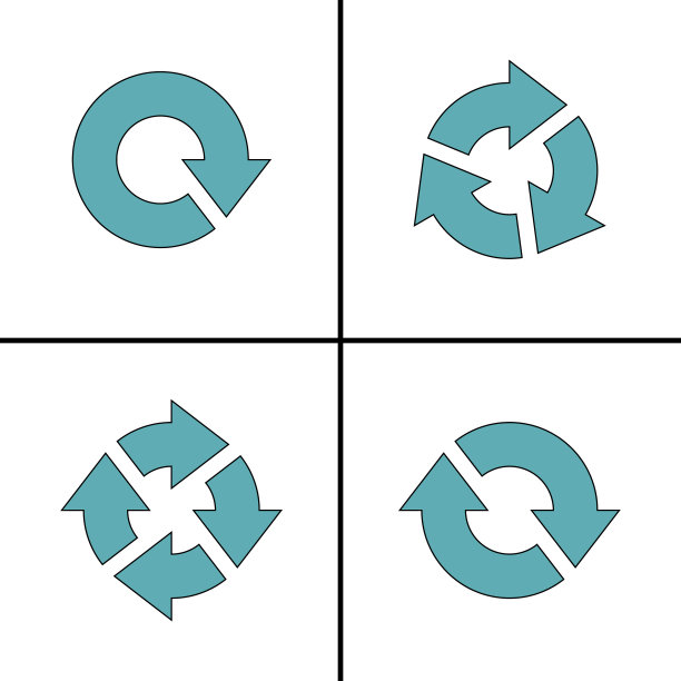 四箭头图形刷新刷新旋转循环图片下载