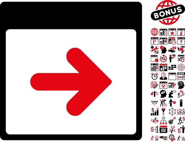 下一个日历日平图标与奖金图片下载