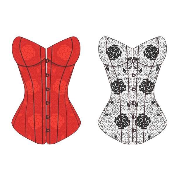 胸衣花边集图片下载