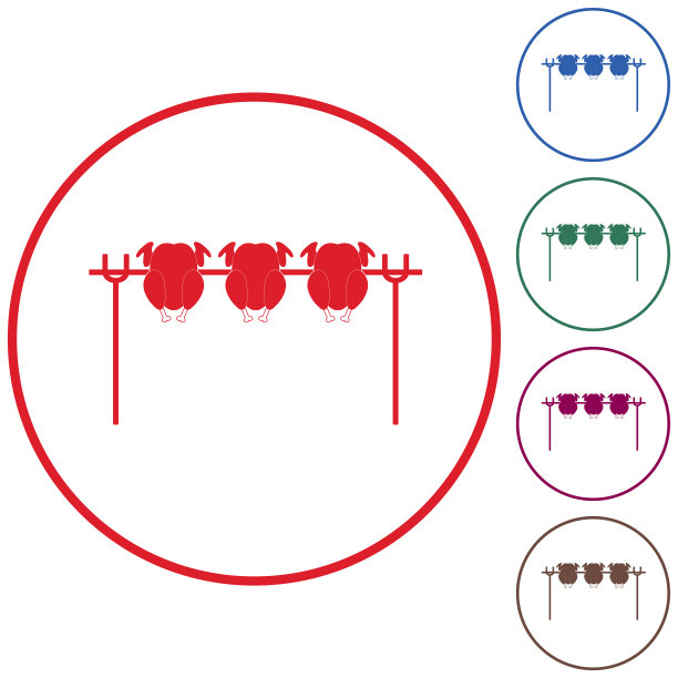 烤鸡图标图片下载