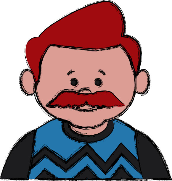 卡通可爱的爷爷图片下载