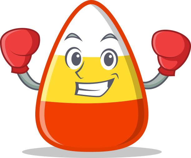 拳击糖果玉米卡通人物图片下载