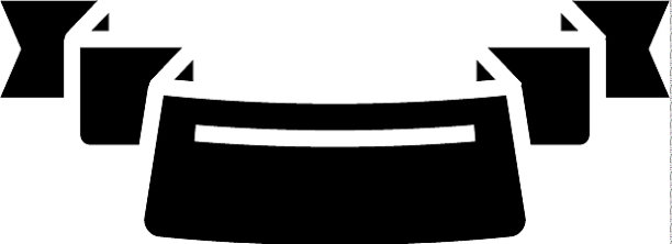 丝带3角图标黑色图片下载