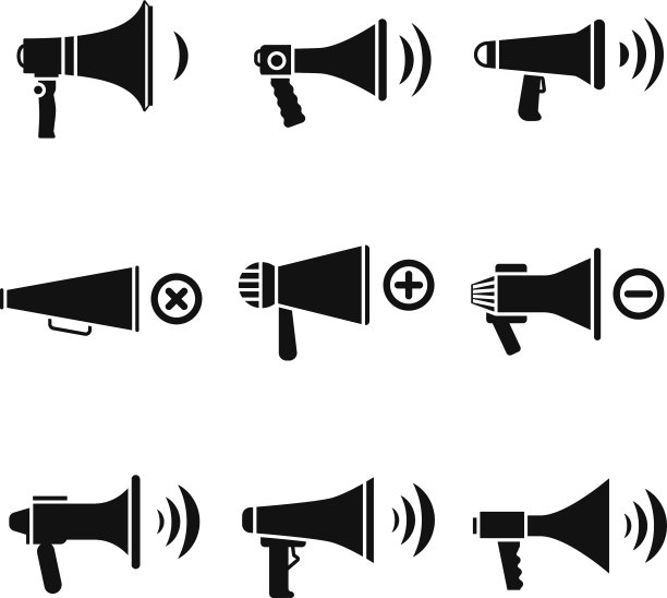 喇叭扩音器音频扬声器音量图片下载
