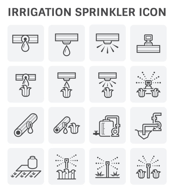 灌溉喷头图标图片下载