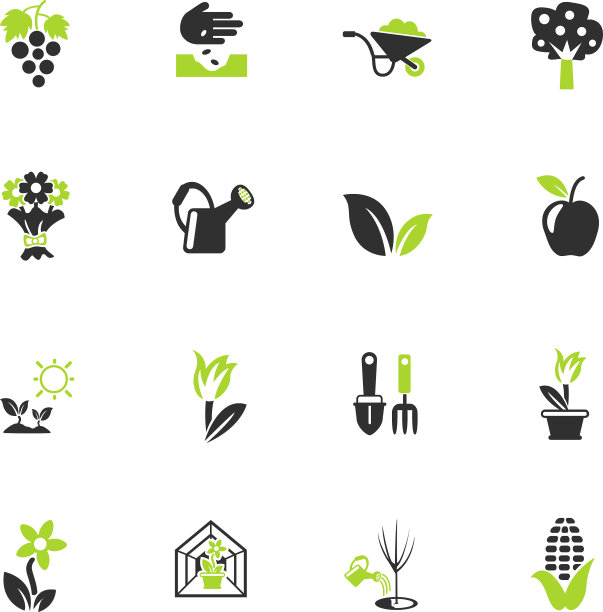 植物工具图标集图片下载
