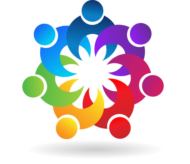 人的团队团结在一起的标志图片下载