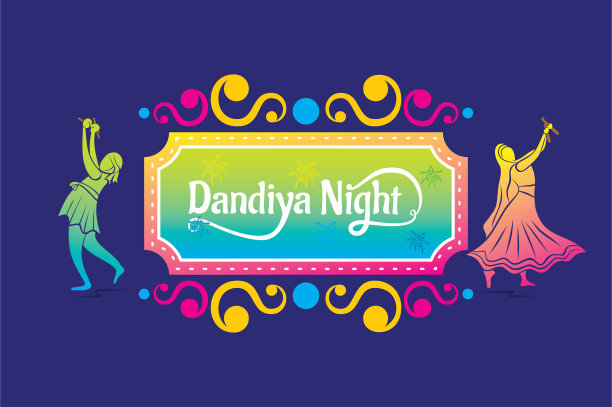 庆祝navratri节日海报设计图片下载