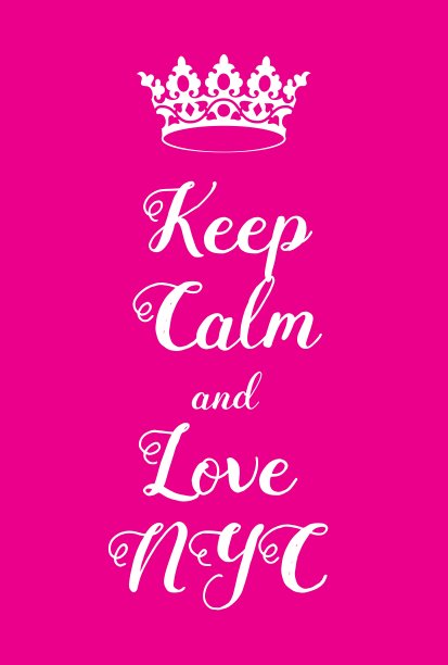 保持冷静，热爱纽约的海报图片下载