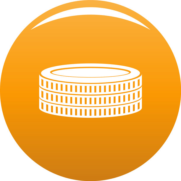 金币图标橙色图片下载