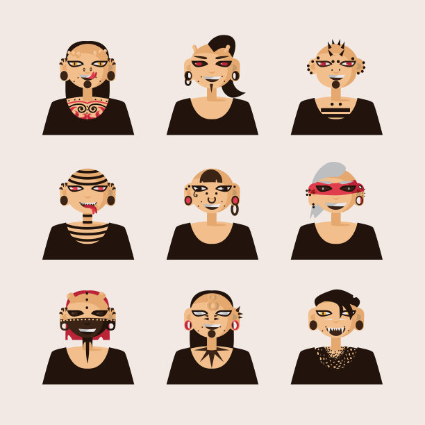 设置与男性人物绘制与身体图片下载