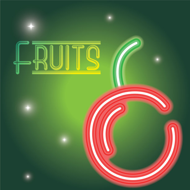 水果霓虹灯图片下载