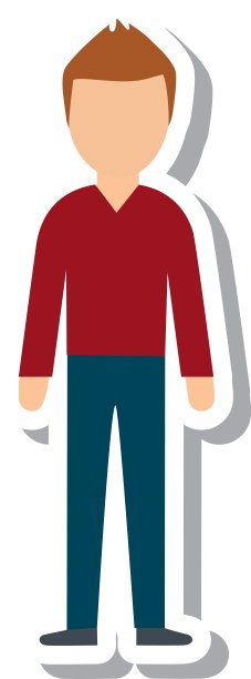 优雅男子男性孤立图标图片下载