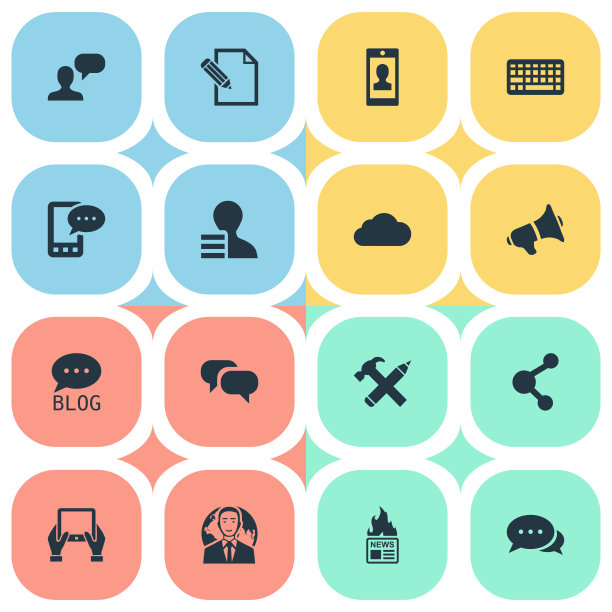 一组简单的用户图标图片下载