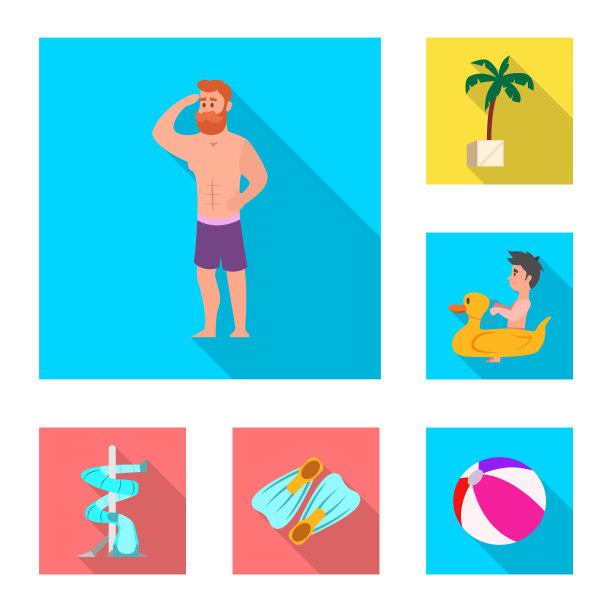 游泳池及游泳标志图片下载