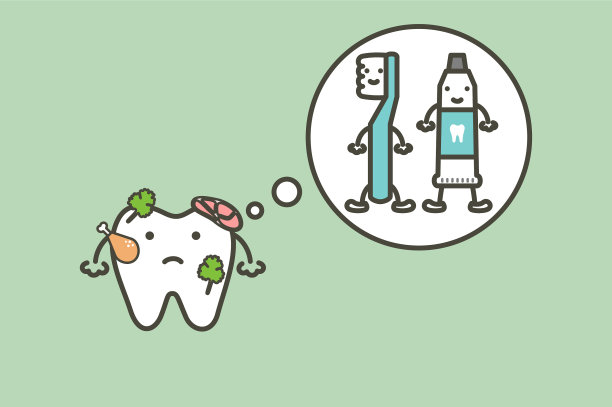 脏牙想到牙刷和牙膏图片下载