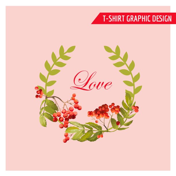 复古秋天花图形设计-为卡片图片下载