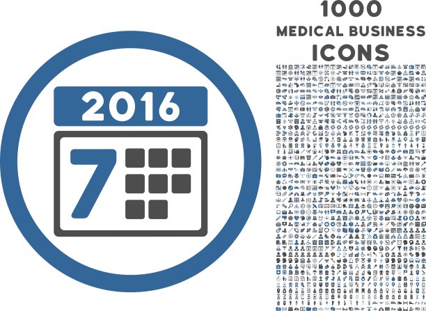 2016周日历圆形图标1000奖金图片下载