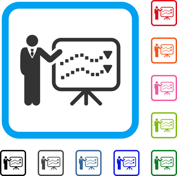 趋势讲座框架图标图片下载