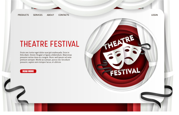 剪纸戏剧节登陆页面图片下载