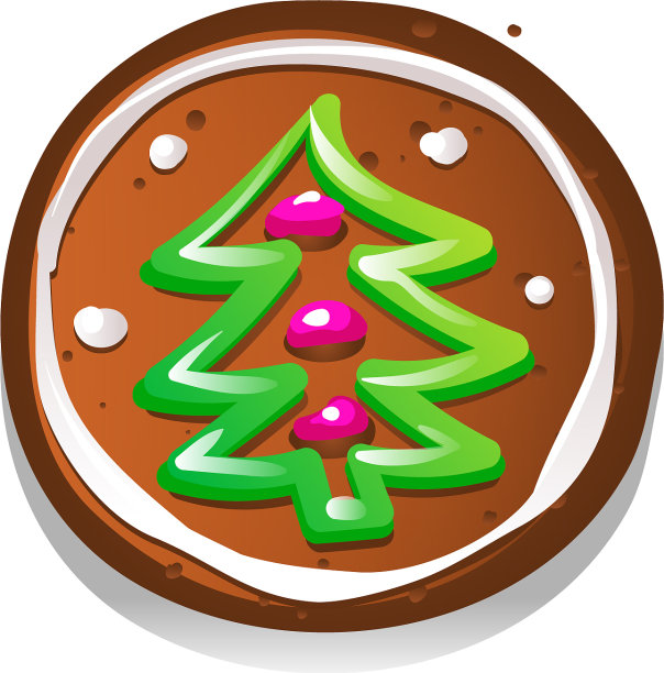 可爱的圣诞姜饼图片下载