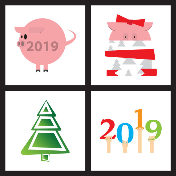 2019年新年贺卡庆祝活动快乐图片下载