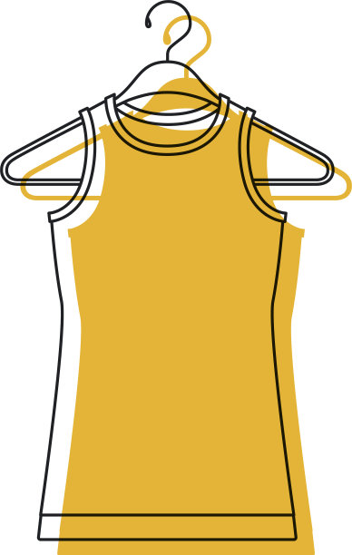 黄色水彩剪影t恤没有图片下载