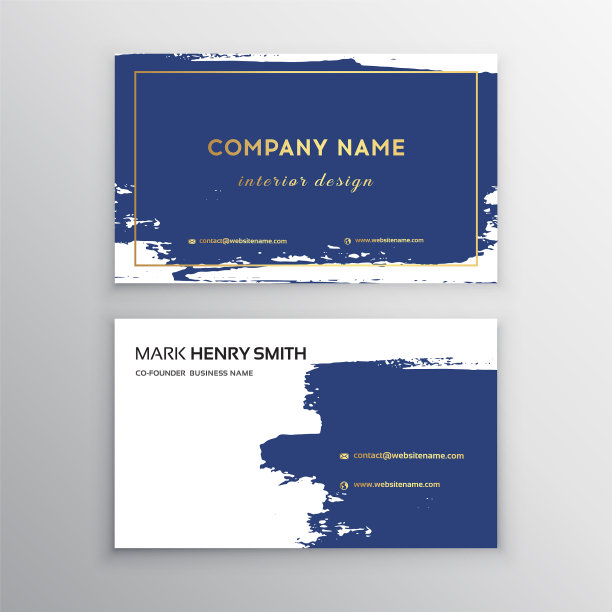 豪华名片名片设计图片下载