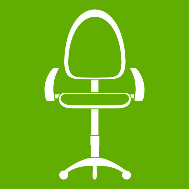 绿色图标的现代办公椅图片下载