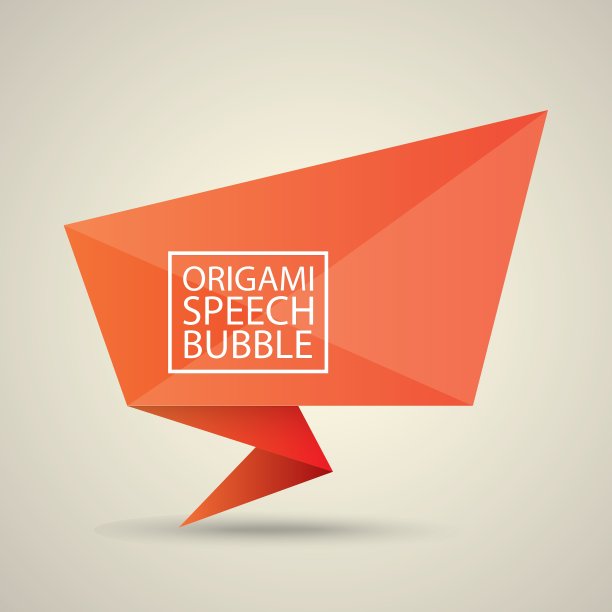 抽象光滑的红色语音气泡图片下载