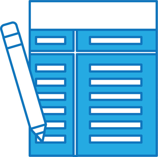 商务办公用纸文件铅笔元素图片下载