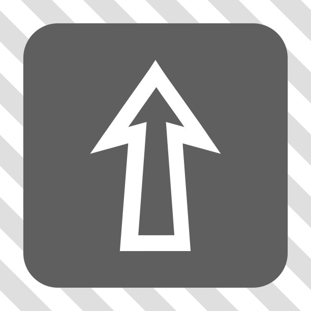 箭头向上圆角正方形按钮图片下载