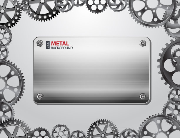 金属背景与齿轮图片下载