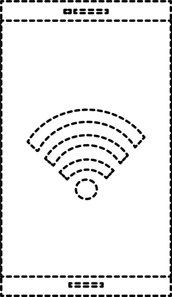 带有WiFi信号的智能手机设备图片下载