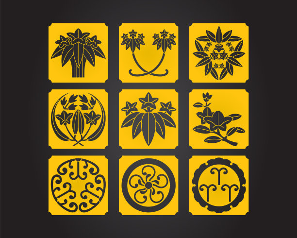 日本文化象征性饰品集图片下载