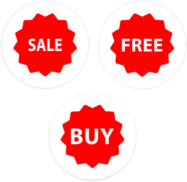 出售免费购买设置红色圆圈框背景图标图片下载