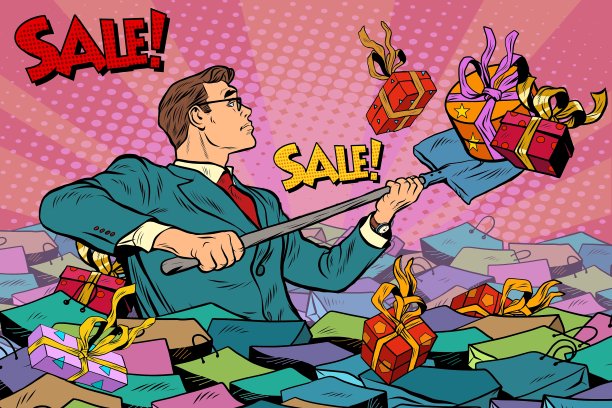 商人和销售季节复古的人图片下载