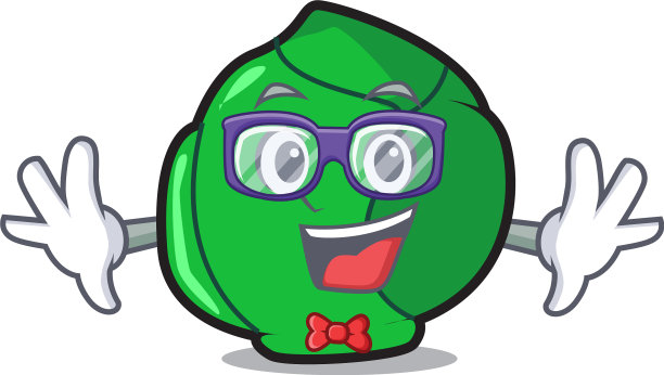 极客布鲁塞尔人物卡通风格图片下载