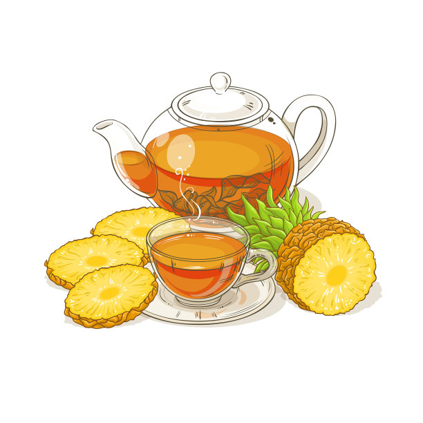菠萝茶图片下载