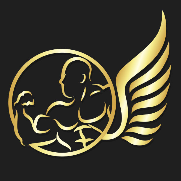 运动员肌肉和翅膀图片下载