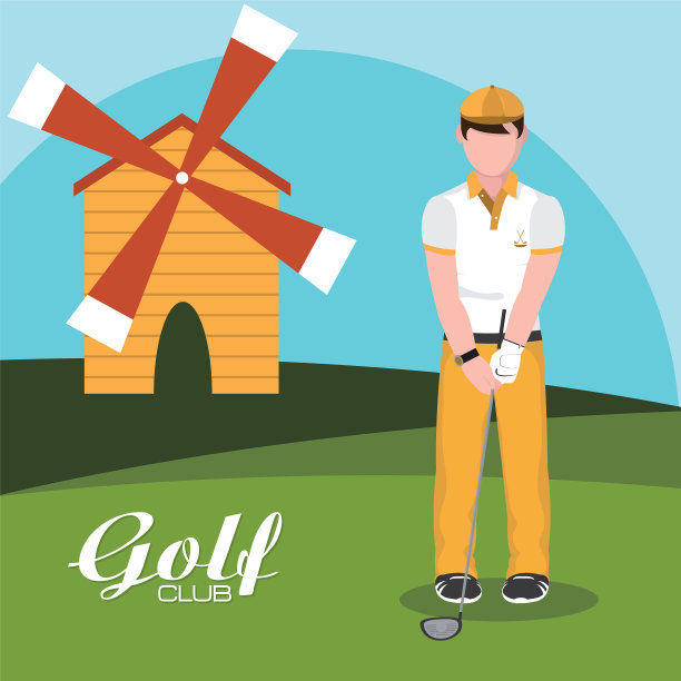 高尔夫俱乐部的概念图片下载