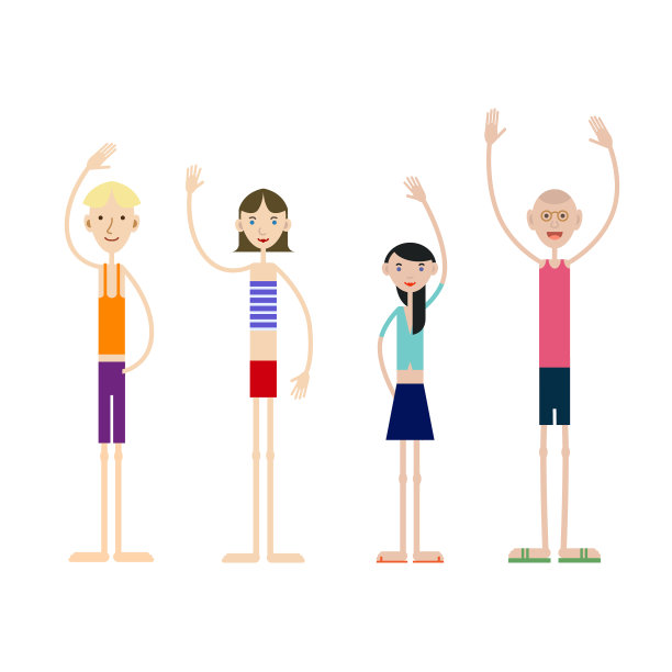 一群年轻人图片下载