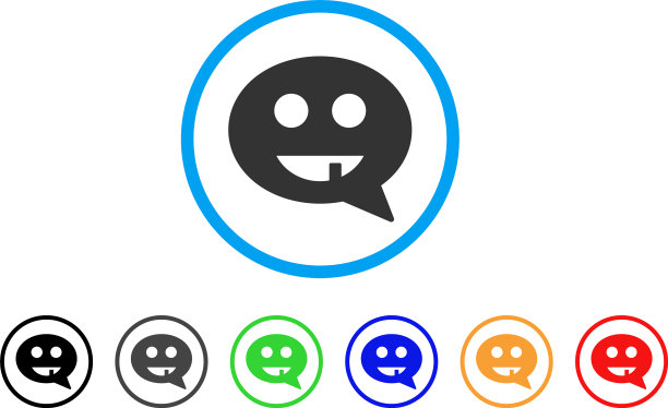 无牙的微笑信息图标图片下载