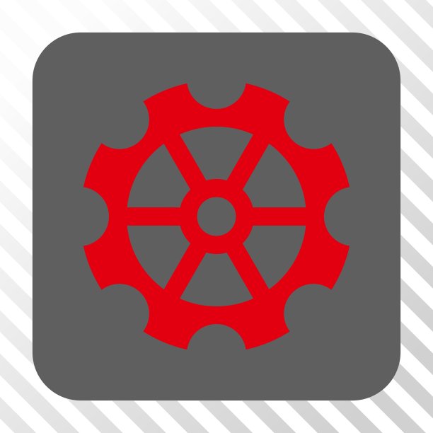 齿轮圆角方形按钮图片下载