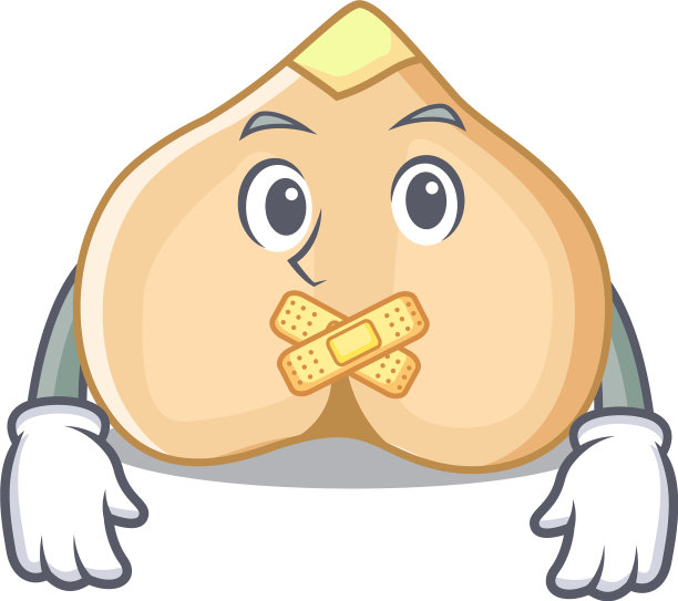 无声鹰嘴豆吉祥物卡通风格图片下载